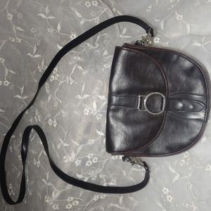 Little brown crossbody bag, minimalist, nuetral,mid century modern.